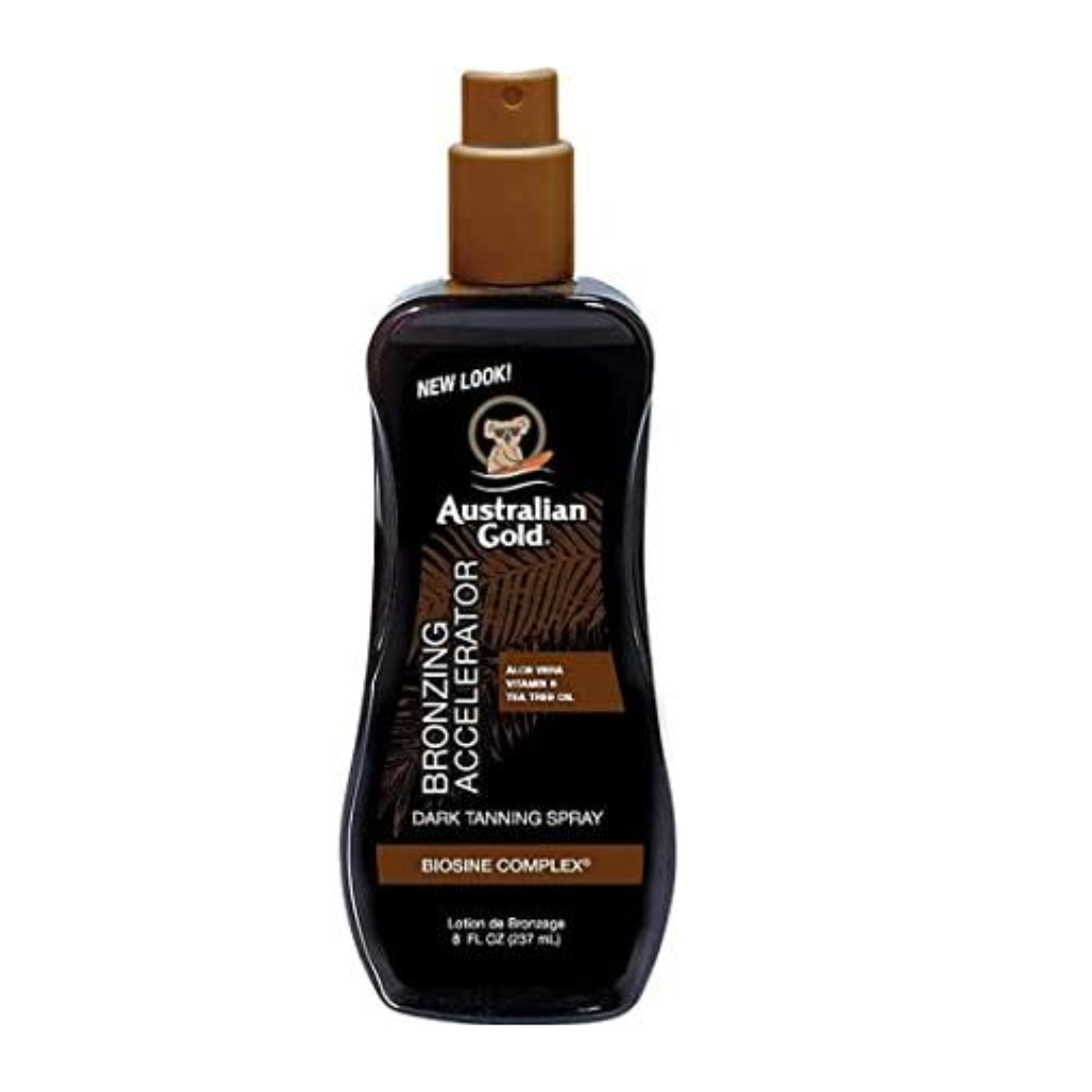 Australian Gold Dark Tanning Accelerator Spray Gel with Bronzer
