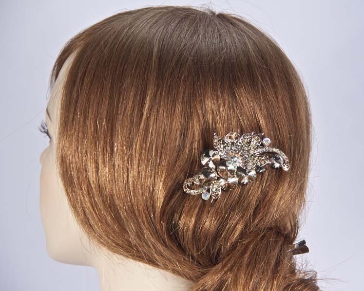 Bridal antique gold hair comb headpiece buy online in Australia BR06