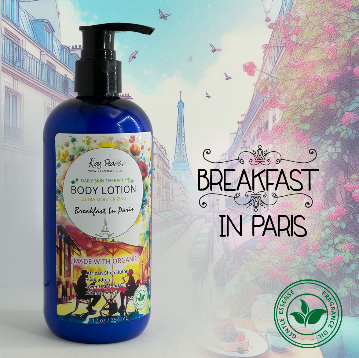 Breakfast In Paris Natural Body Lotion 12oz