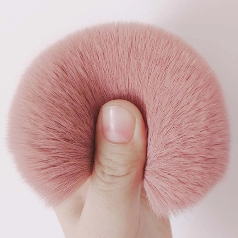 CALIYI Mini Fluffy Loose Powder Blush Brush Set