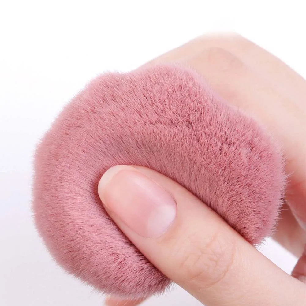CALIYI Mini Fluffy Loose Powder Blush Brush Set