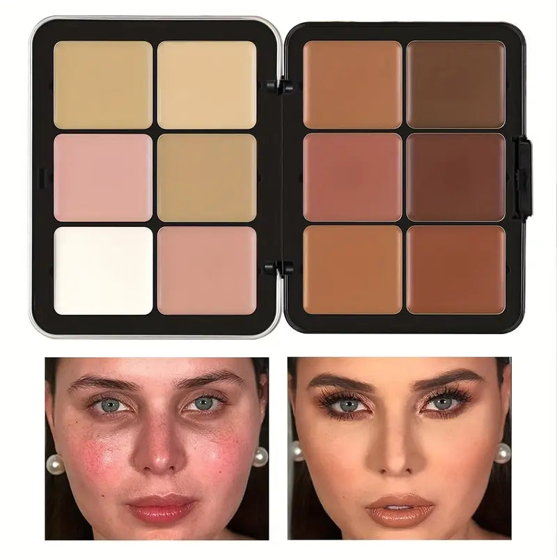NNETM 12 Color Correcting Concealer Long Lasting Full Coverage Cream Foundation Palette