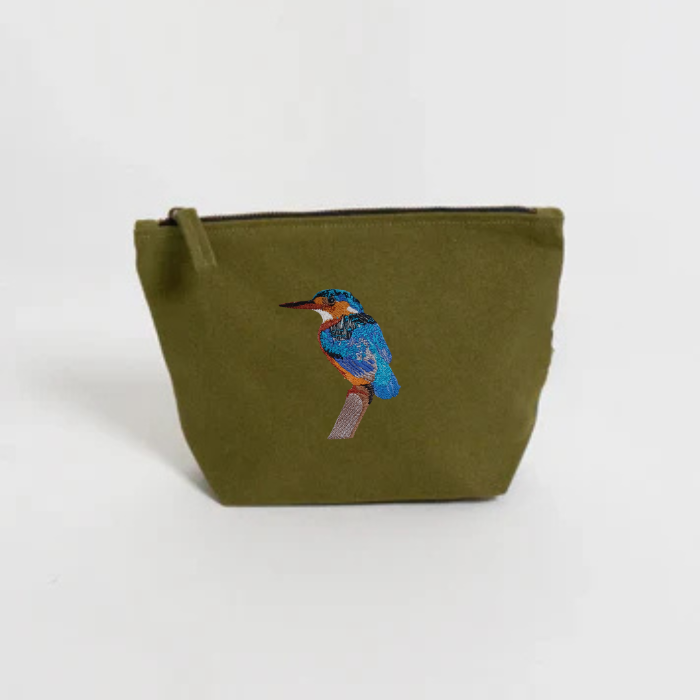 Malachite Kingfisher Makeup Bag
