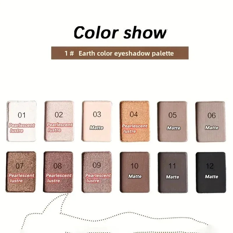 Cashymart Professional 12 Colors Eyeshadow Palette