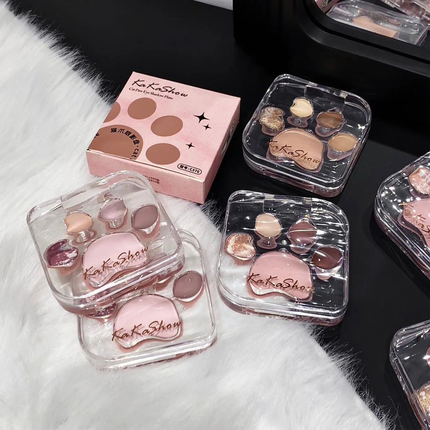 Cat Paw Shape Eye Shadow Palette 5 Colors