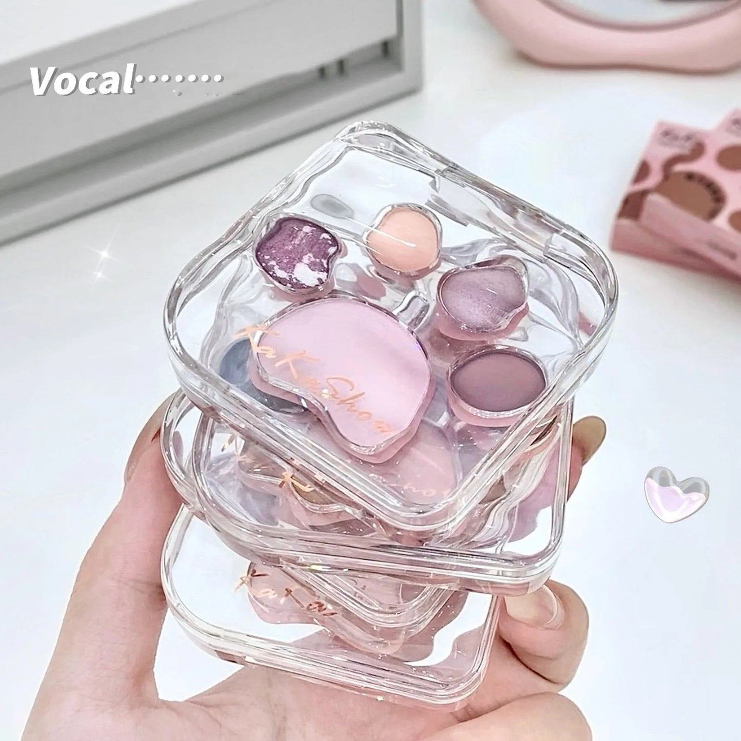 Cat Paw Shape Eye Shadow Palette 5 Colors
