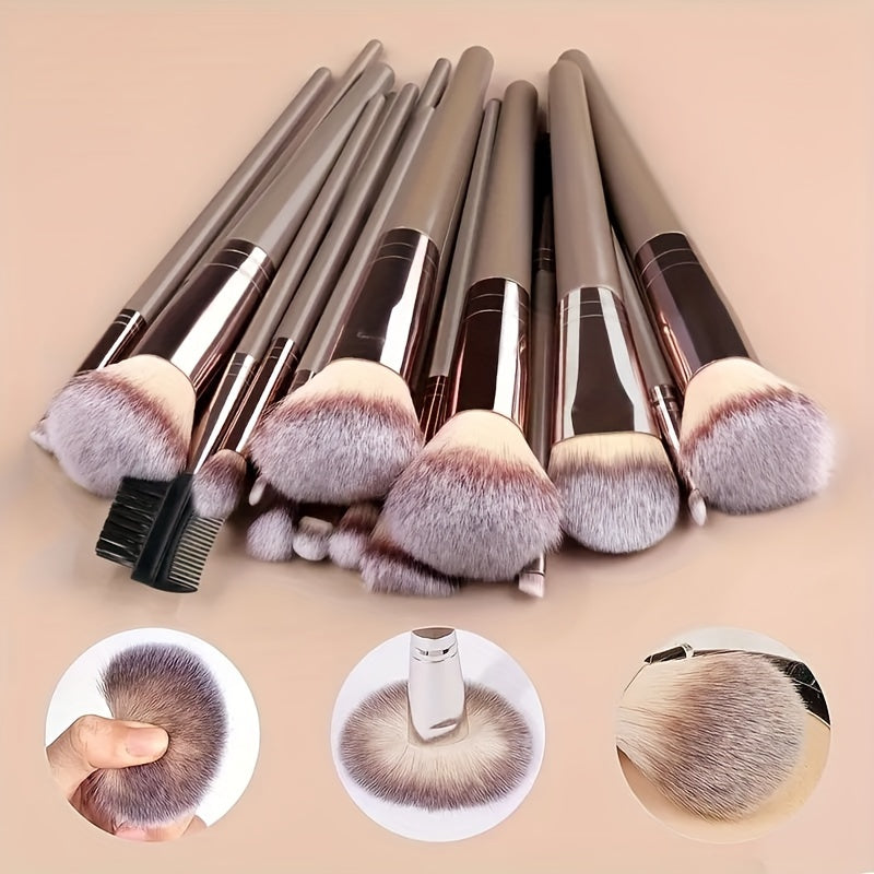 Champagne Luxe Makeup Brush Set