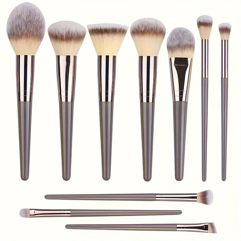 Champagne Luxe Makeup Brush Set