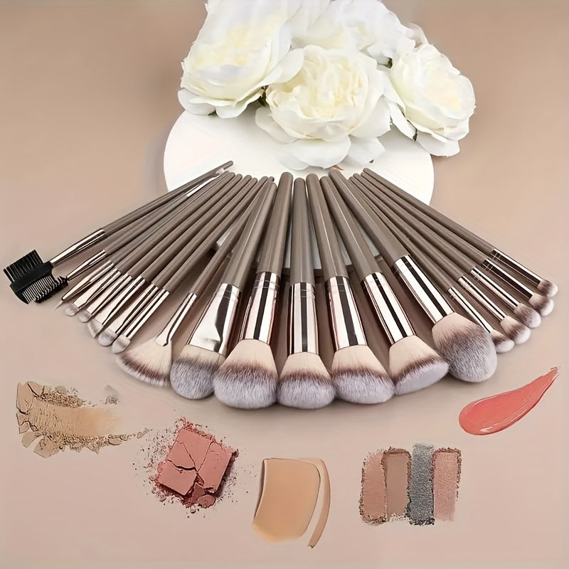 Champagne Luxe Makeup Brush Set