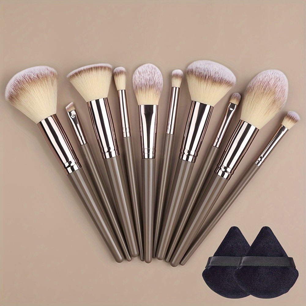 Champagne Luxe Makeup Brush Set