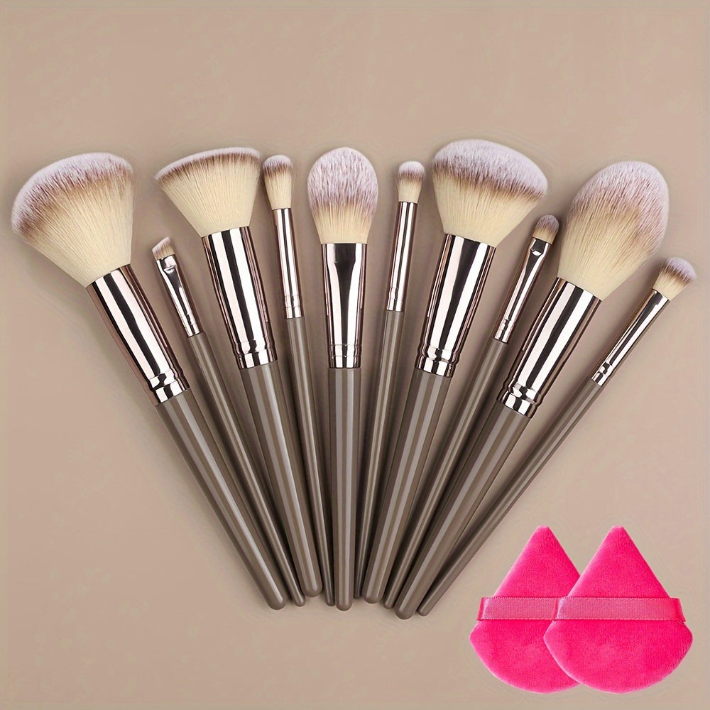 Champagne Luxe Makeup Brush Set