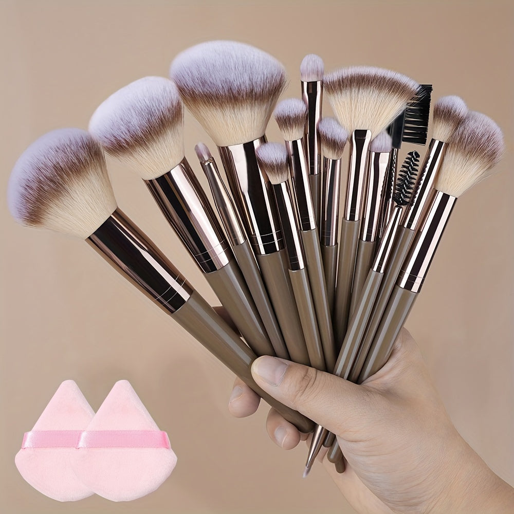 Champagne Luxe Makeup Brush Set