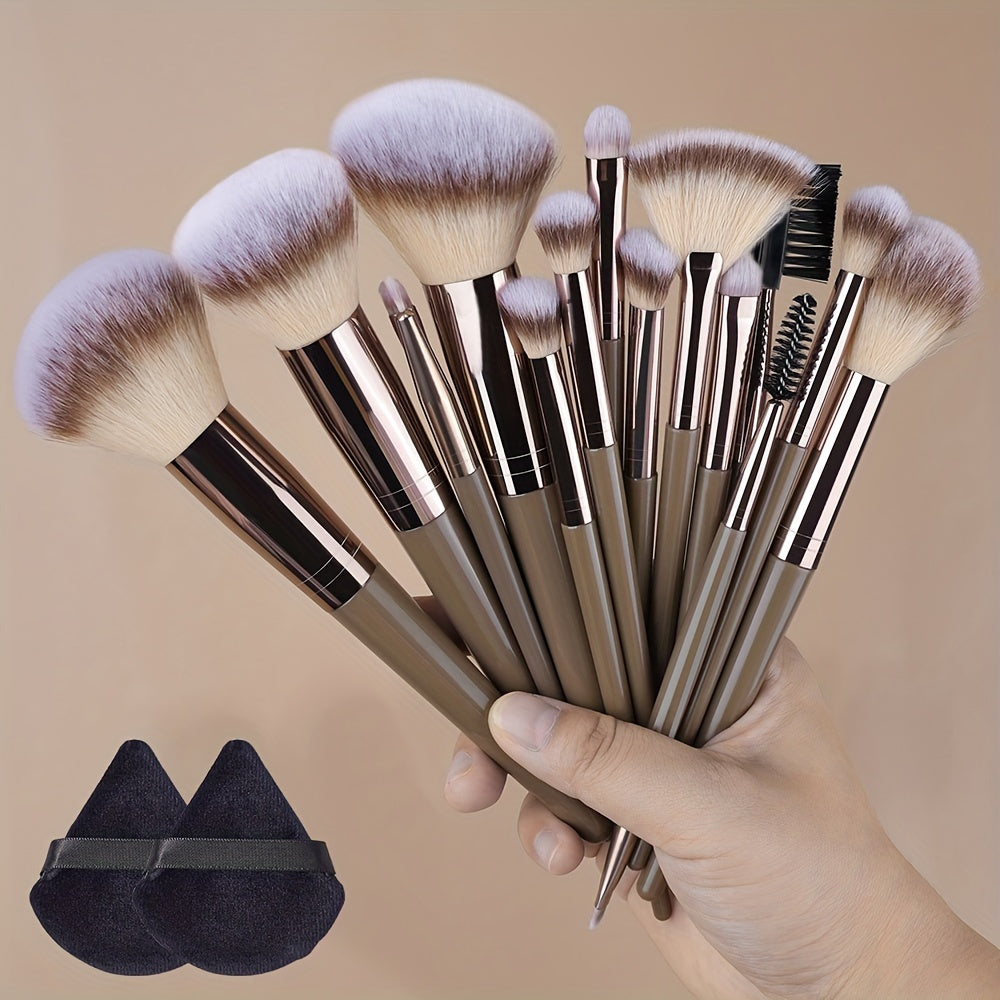 Champagne Luxe Makeup Brush Set