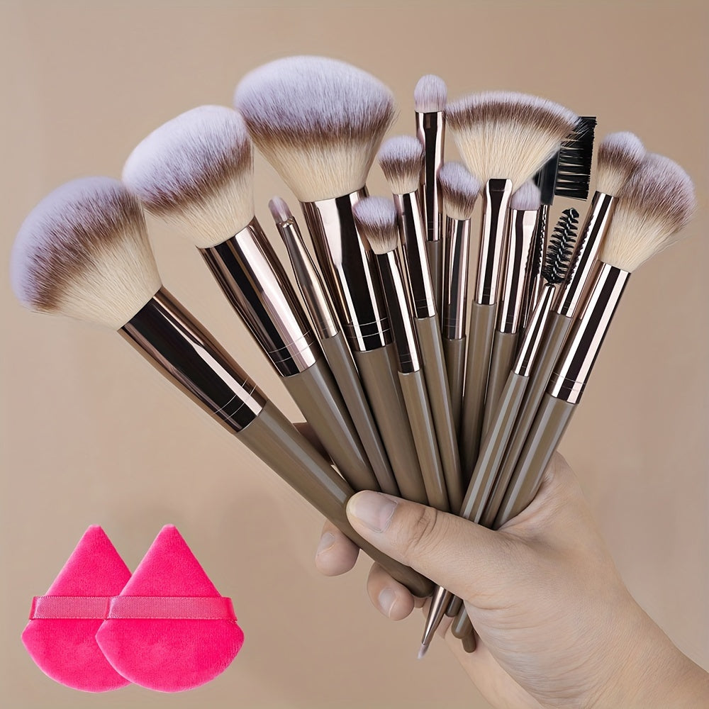 Champagne Luxe Makeup Brush Set