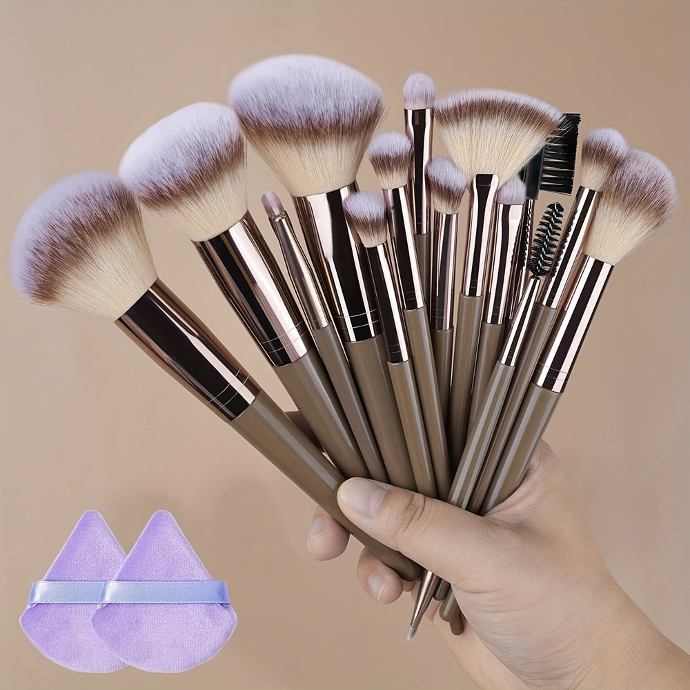 Champagne Luxe Makeup Brush Set