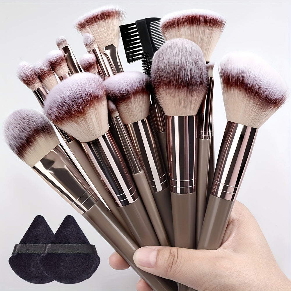 Champagne Luxe Makeup Brush Set