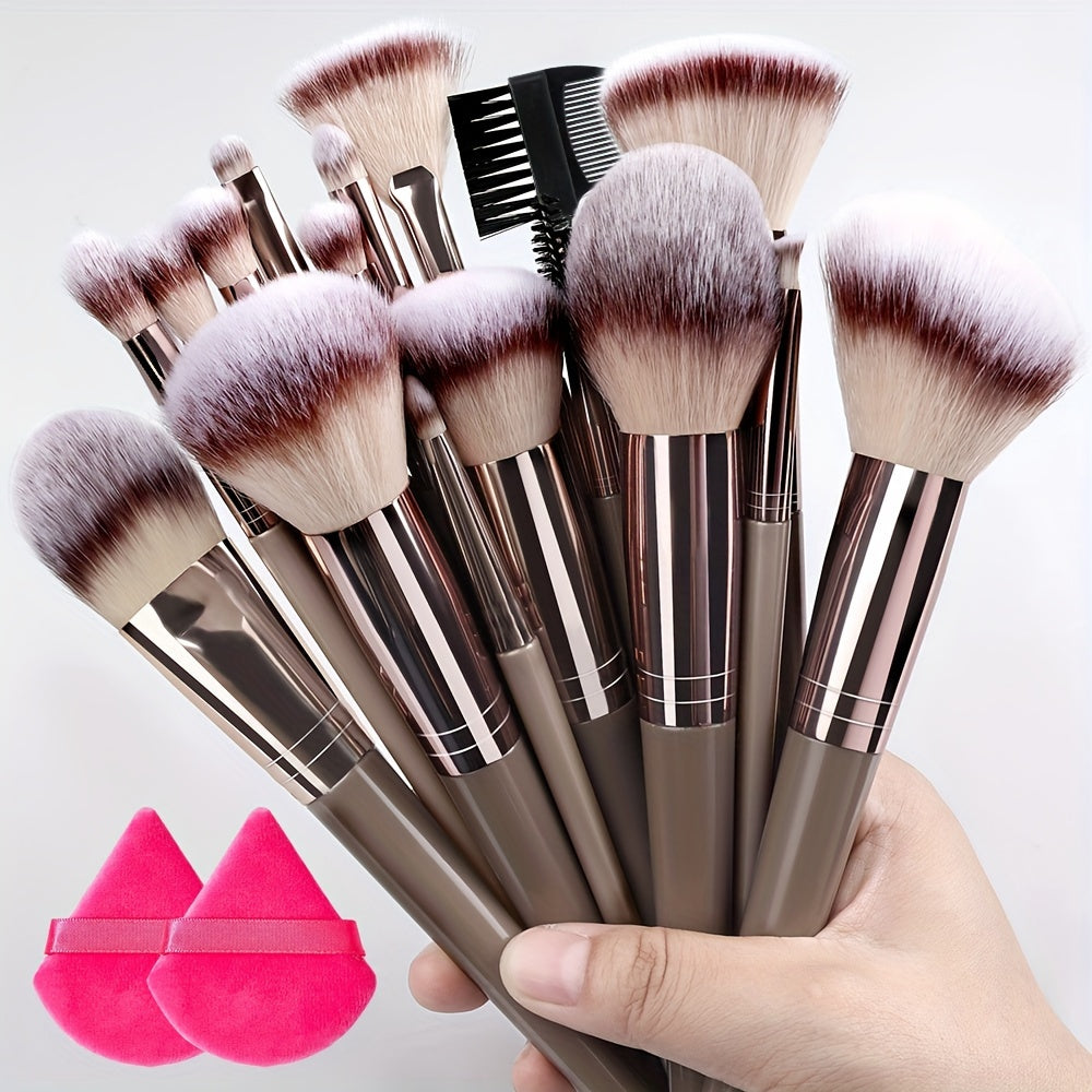Champagne Luxe Makeup Brush Set