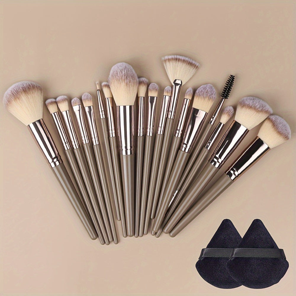 Champagne Luxe Makeup Brush Set