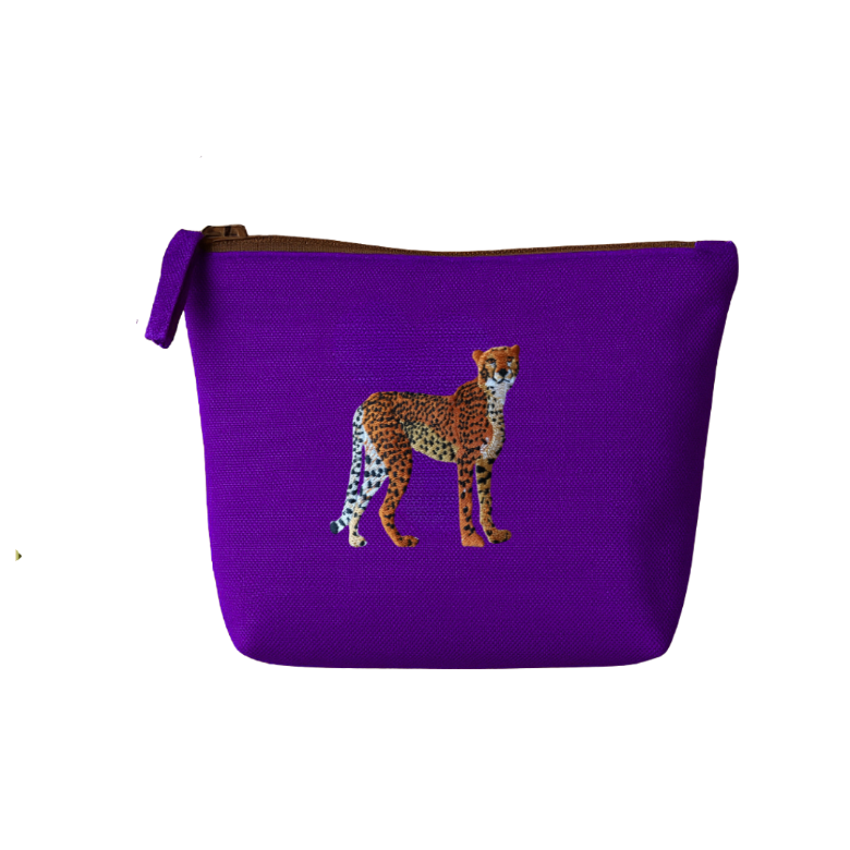 Cheetah Makeup Bag