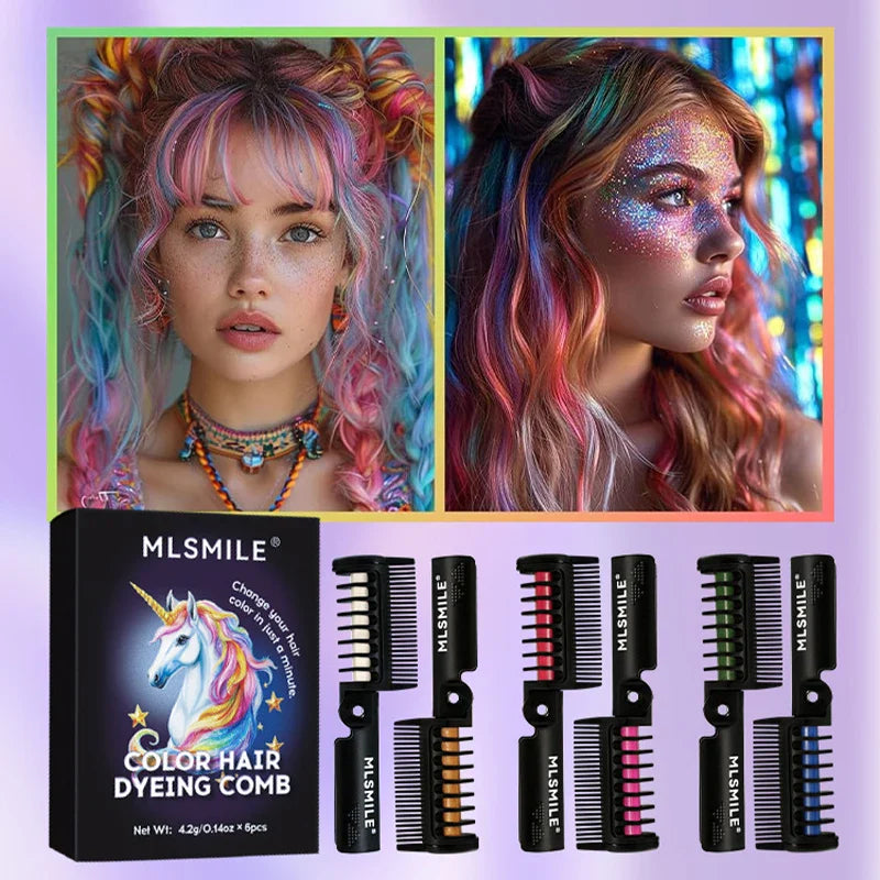 Color Hair Dyeing Comb