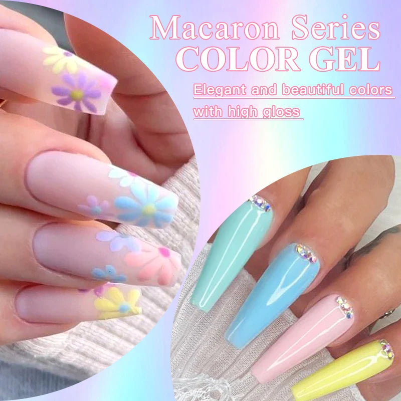 Colorful Gel Nail Polish Kit for Long Lasting Manicures