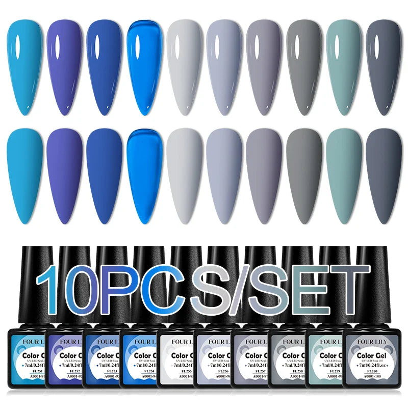Colorful Gel Nail Polish Kit for Long Lasting Manicures