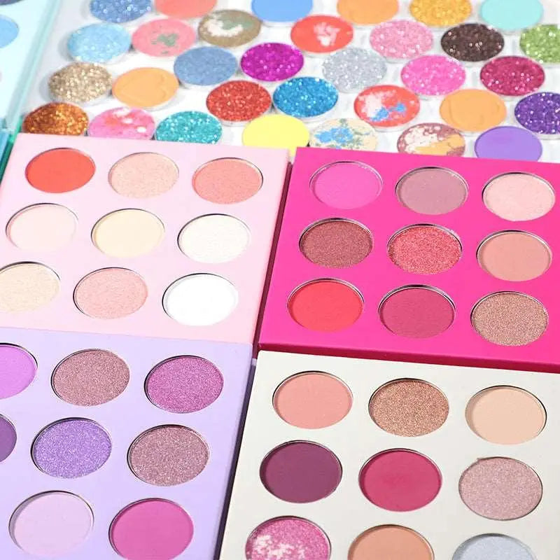 Colorful Luxury Vegan Eyeshadow Palette with Custom Branding Options