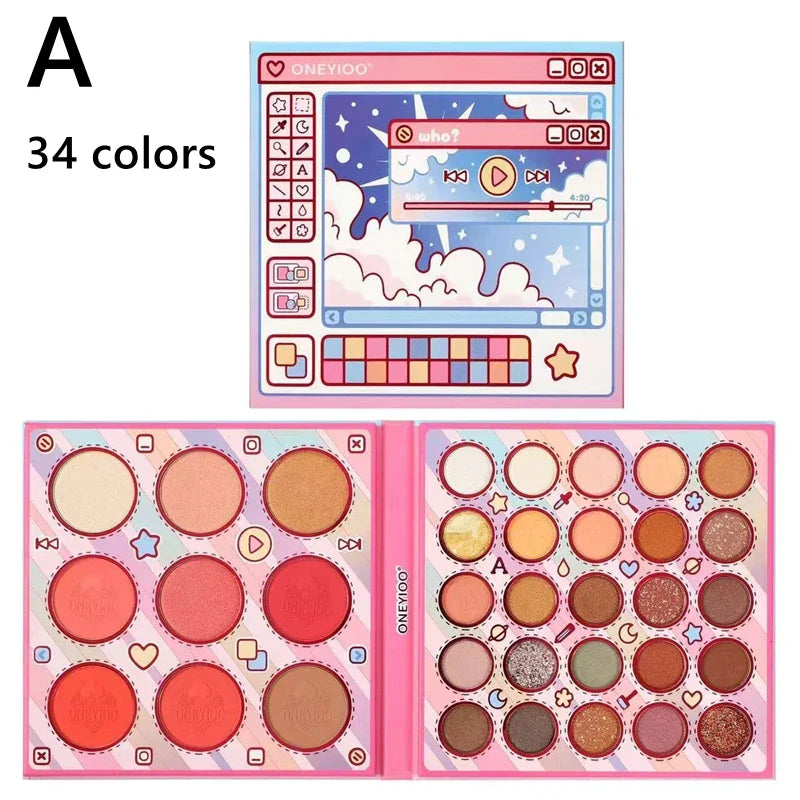 Colorful Shimmer Eyeshadow Palette 15 to 46 Shades