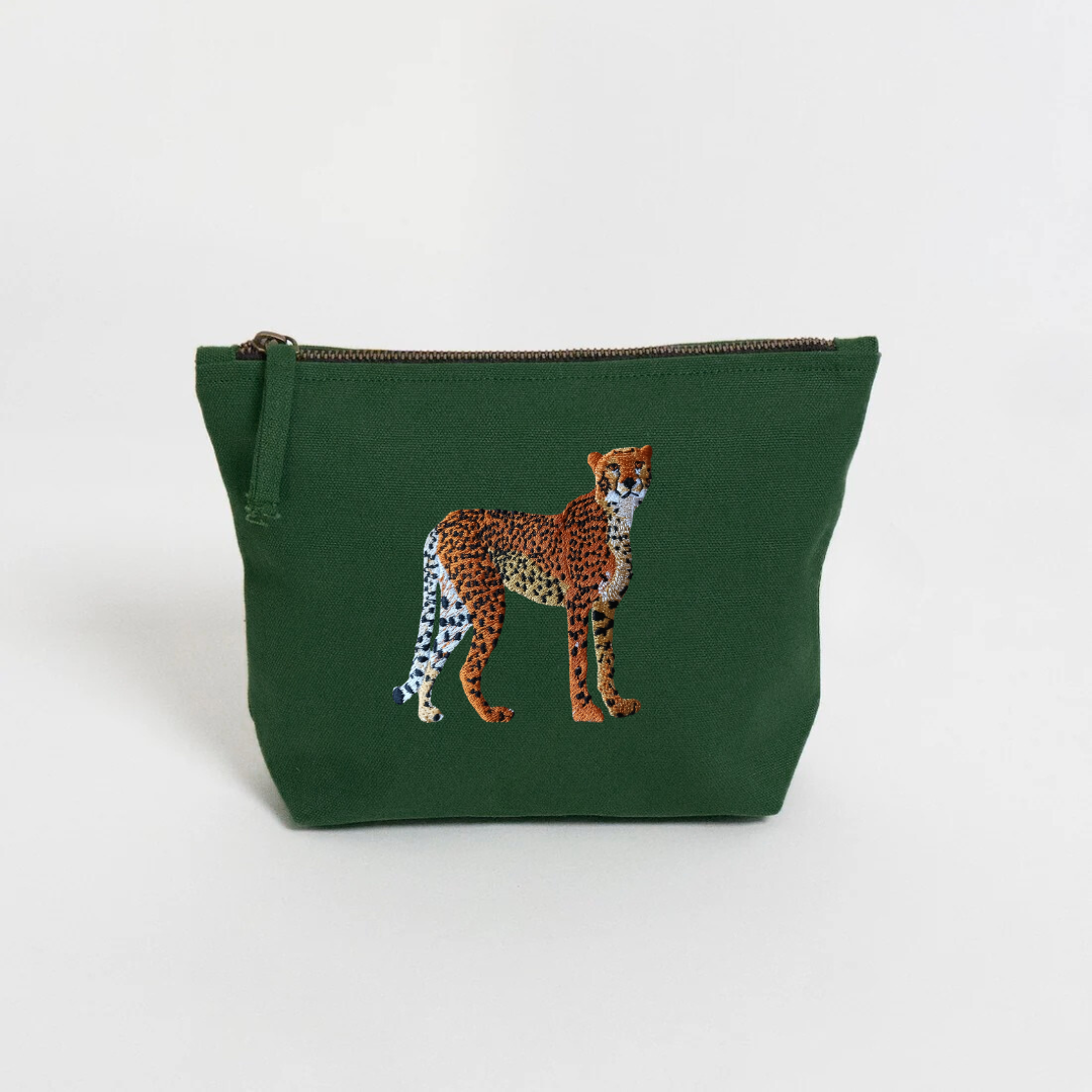 Cheetah Makeup Bag