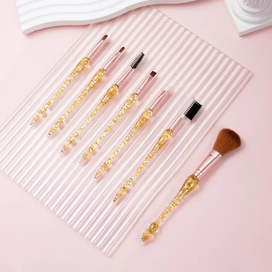 Creative Glitter Makeup Brush Set 7pcs