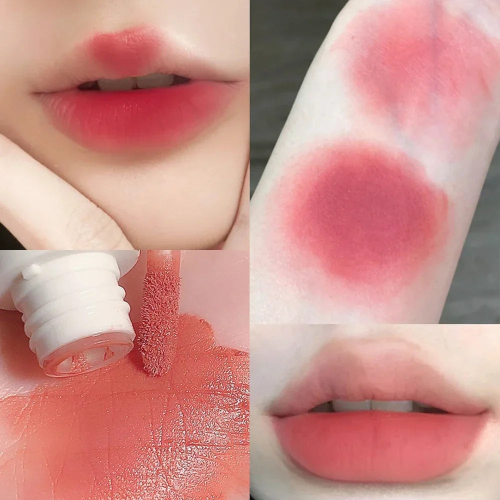 Cute Bear Velvet Lip Gloss Chestnut Red-brown Korean Lipstick