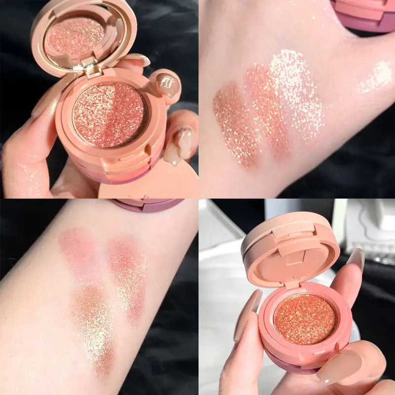 NNETM 3 layers Earth Tone Matte Glitter Sequins Eyeshadow Palette Box