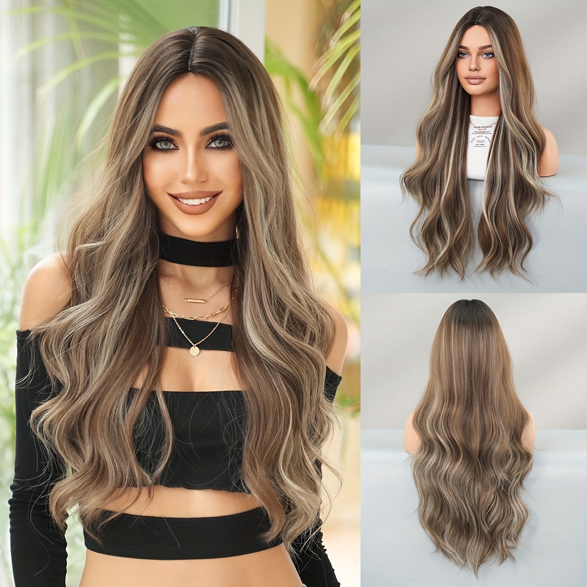 Dark Roots & Gray Highlights Hairpiece