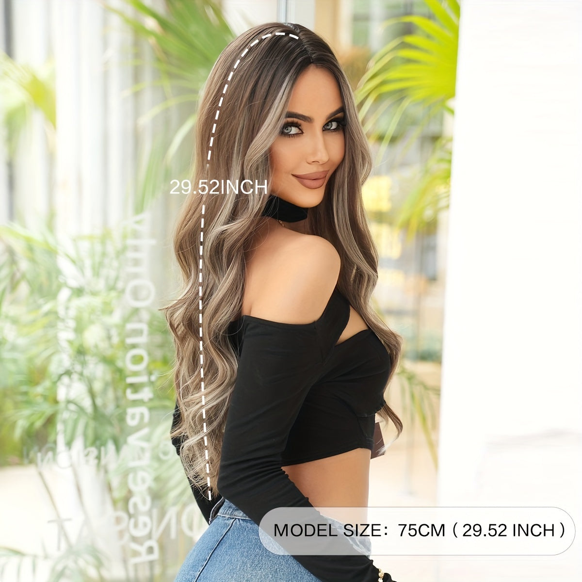 Dark Roots & Gray Highlights Hairpiece