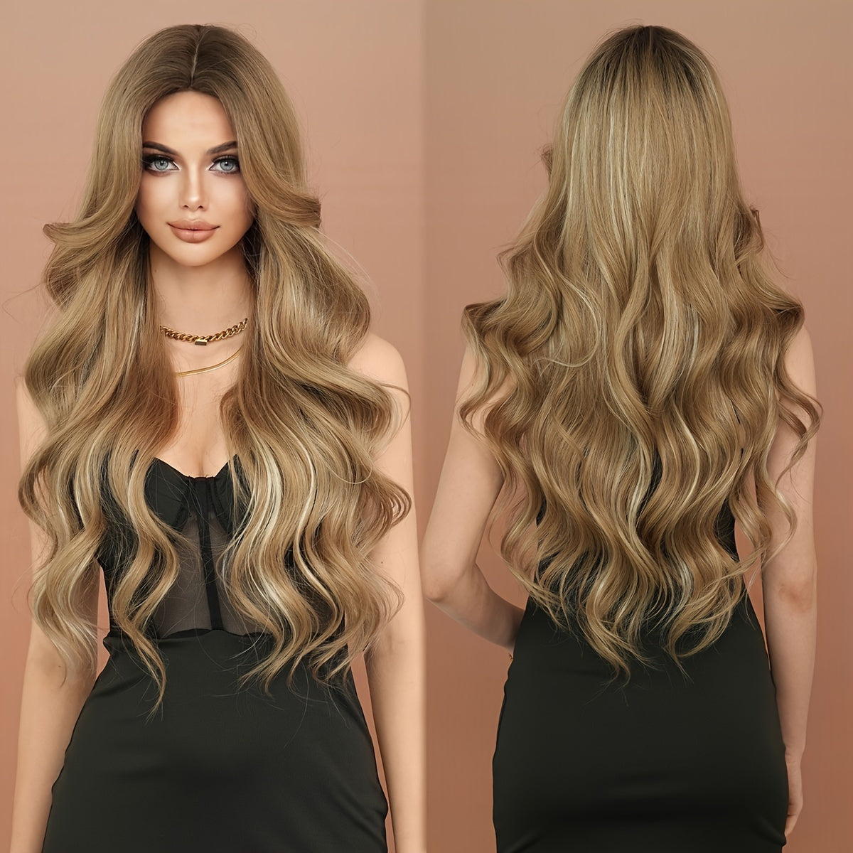 Dark Roots & Gray Highlights Hairpiece