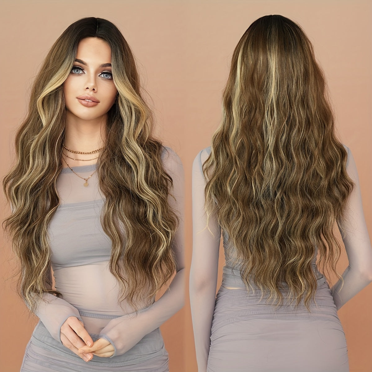 Dark Roots & Gray Highlights Hairpiece
