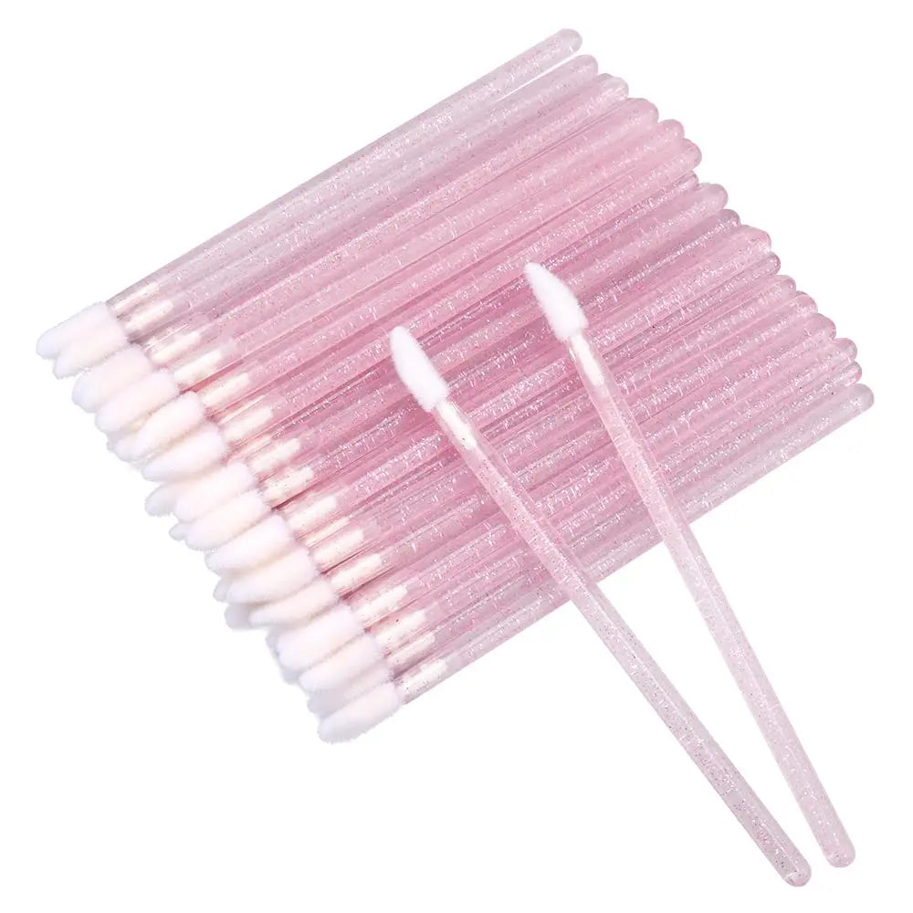 Disposable Glitter Lip Brushes Pack of 50