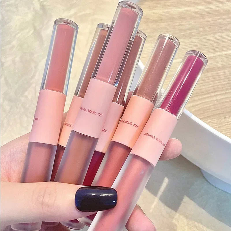 Double Head Waterproof Lip Gloss