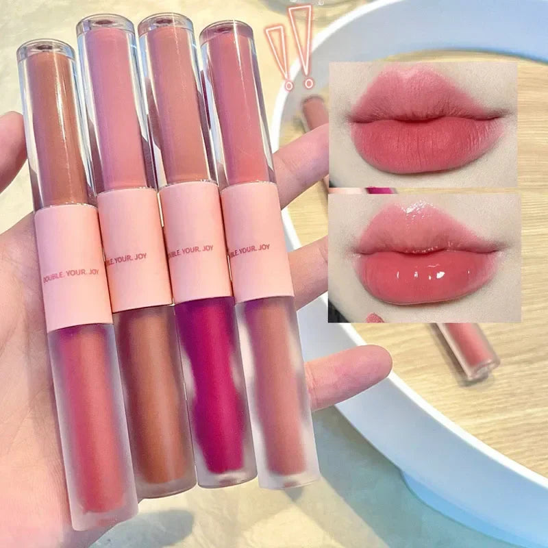Double Head Waterproof Lip Gloss