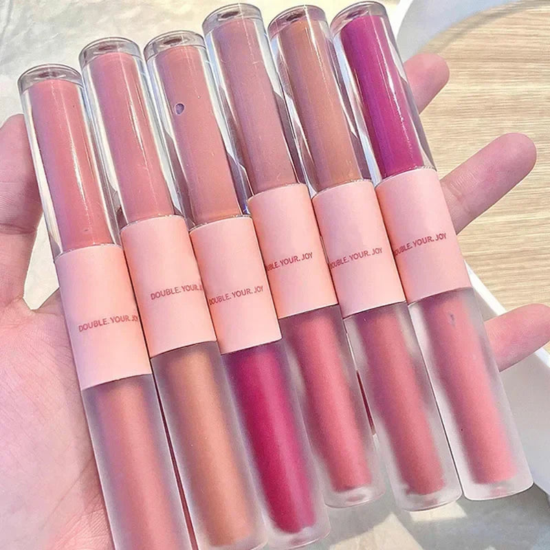 Double Head Waterproof Lip Gloss