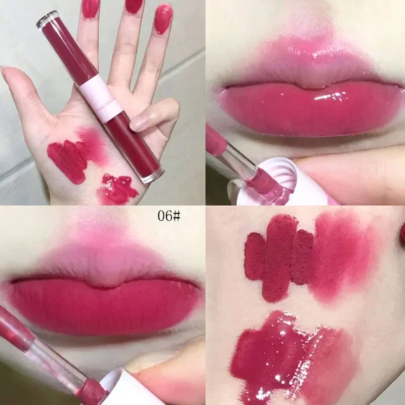 Double Head Waterproof Lip Gloss