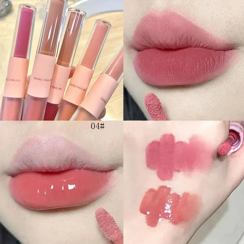 Double Head Waterproof Lip Gloss