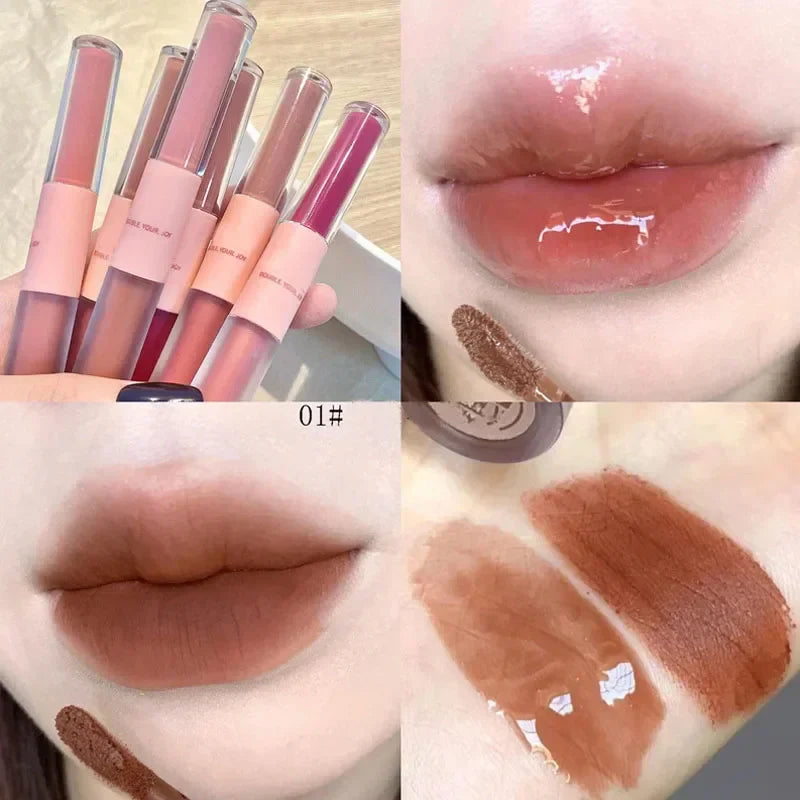 Double Head Waterproof Lip Gloss