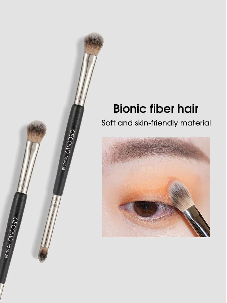 Double Headed Eyeshadow Brush for Easy Makeup
