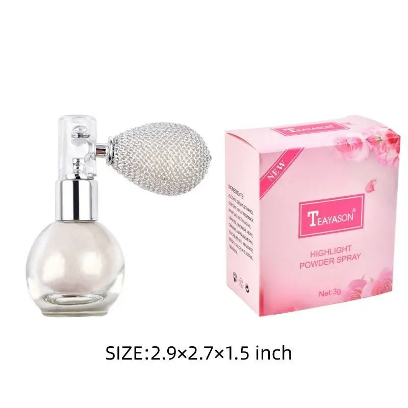 NNETM Sparkle Glitter Body Powder - Highlighter Spray Shimmer for Face and Body Makeup