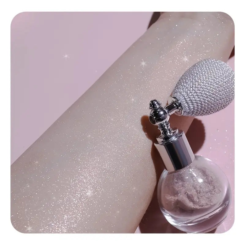 NNETM Sparkle Glitter Body Powder - Highlighter Spray Shimmer for Face and Body Makeup