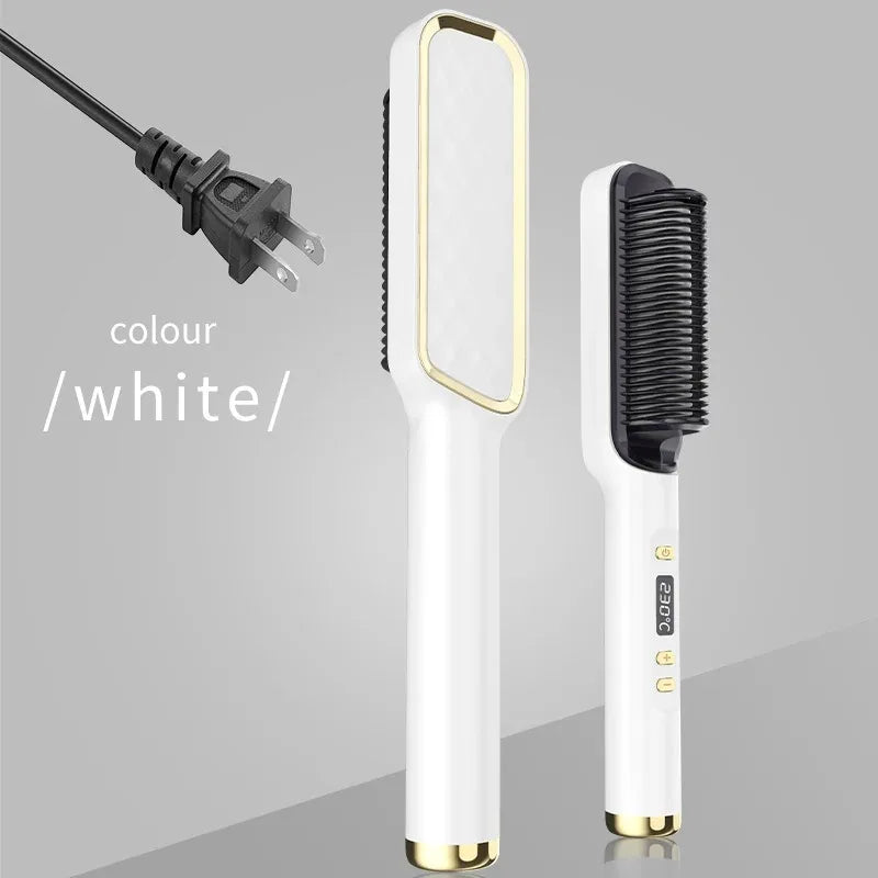 Electric Hot Comb Straightener Brush Tool