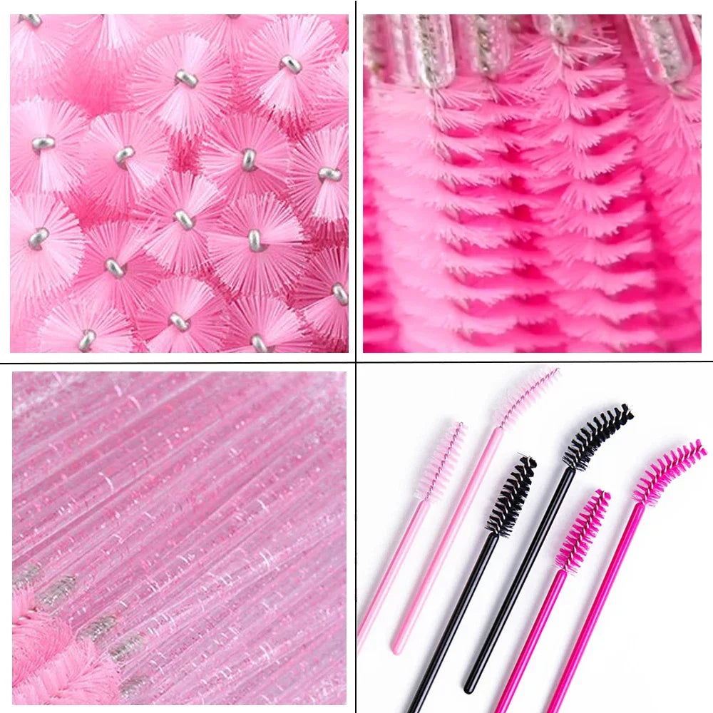 Eyebrow Eyelash Brushes Spoolies Applicator 50-500 pcs