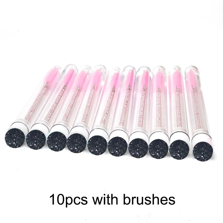 Eyelash Brush Tubes Reusable Makeup Wands