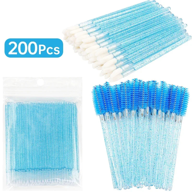 Eyelash Extension Makeup Brush Set 200 Pcs